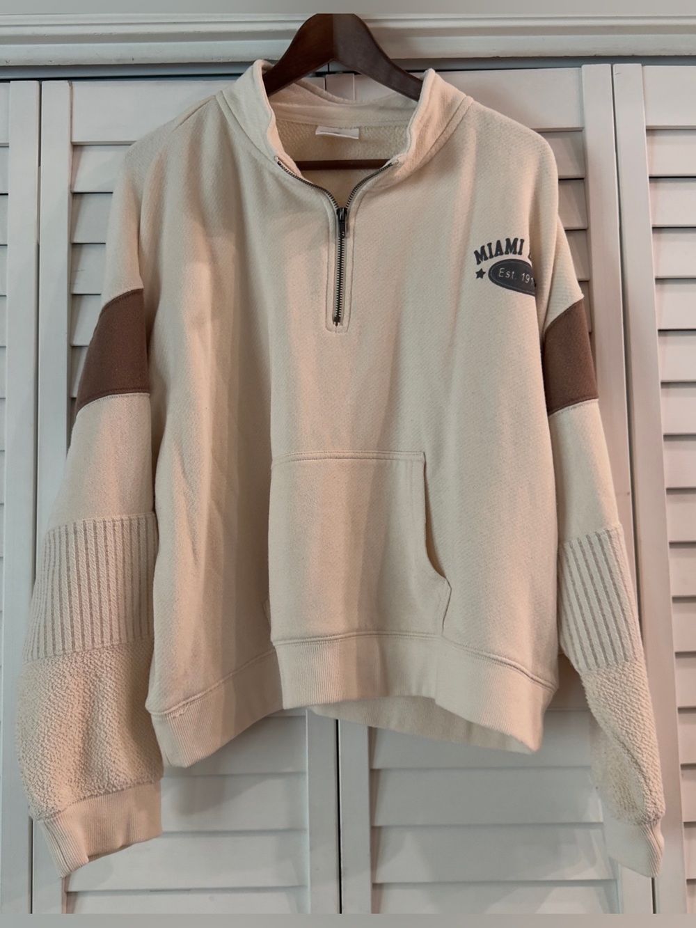 Ocean Drive Miami Beach Quarter Zip Pullover - Size XL